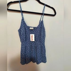 Abercrombie and Fitch Cropped Polka Dot Tank